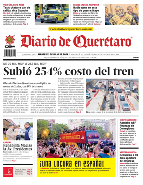 Cover of Diario de Queretaro