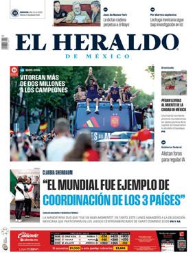 Cover of El Heraldo de Mexico