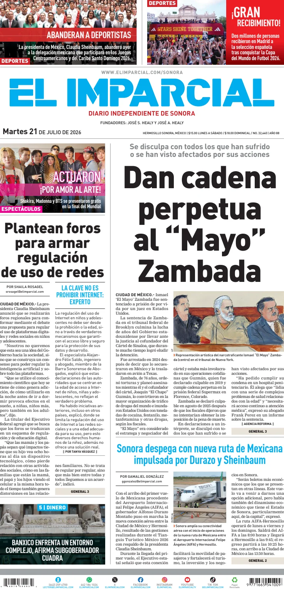 Cover of El Imparcial