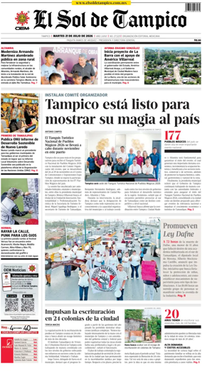 Cover of El Sol de Tampico