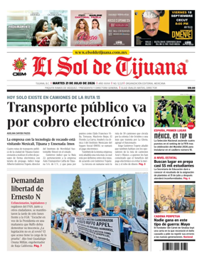 Cover of El Sol de Tijuana