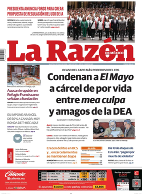 Cover of La Razon de Mexico