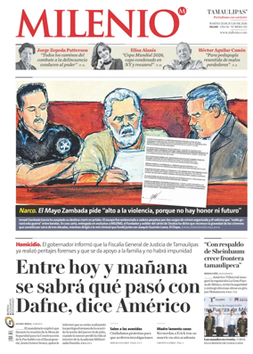 Cover of Milenio Tamaulipas