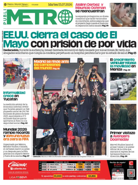 Cover of Publimetro Merida