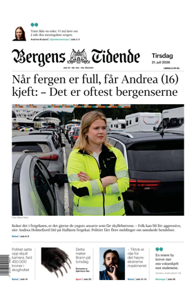 Cover of Bergens Tidende