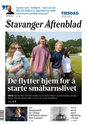 Cover of Stavanger Aftenblad
