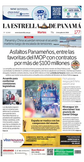 Cover of La Estrella de Panama