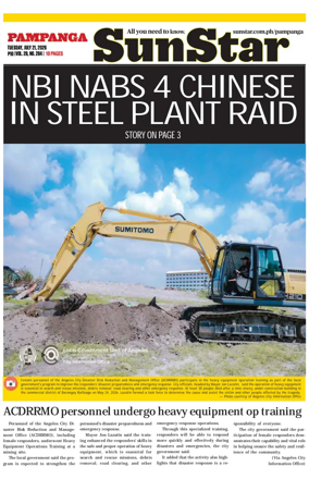 Cover of Sun.Star Pampanga