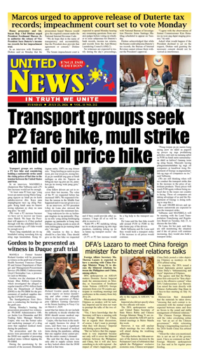 Cover of United News - English Edition