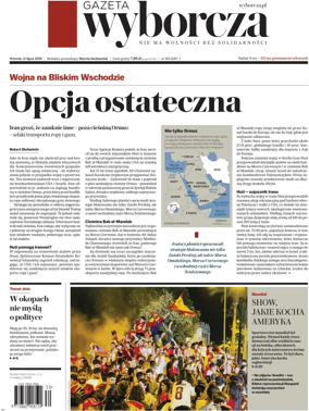Cover of Gazeta Wyborcza Stoleczna