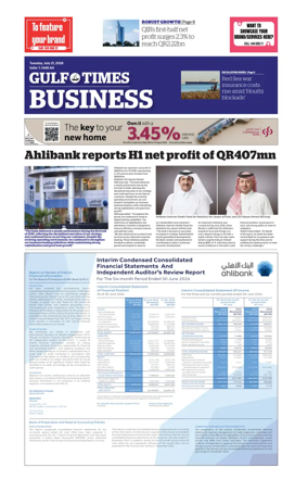 Cover of Gulf Times Business