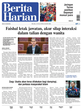 Cover of Berita Harian