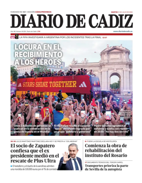 Cover of Diario de Cadiz