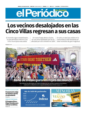 Cover of El Periodico Aragon