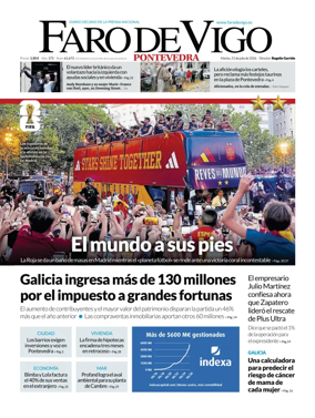 Cover of Faro de Vigo (Pontevedra)