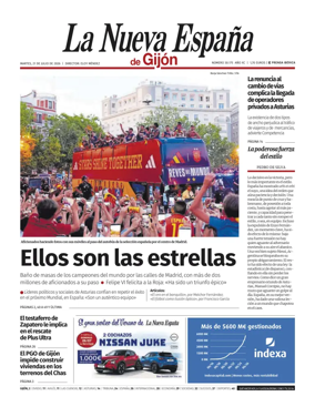 Cover of La Nueva Espana (Gijon)