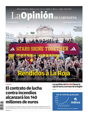Cover of La Opinion de Murcia (Cartagena)