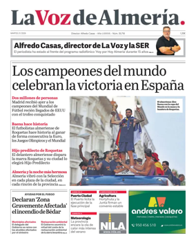 Cover of La Voz de Almeria