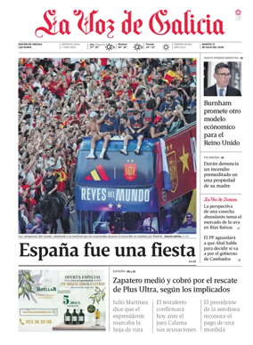 Cover of La Voz de Galicia (Arousa)