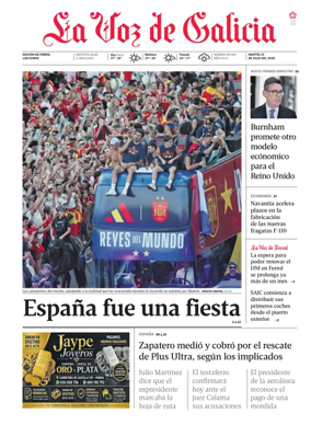 Cover of La Voz de Galicia (Ferrol)