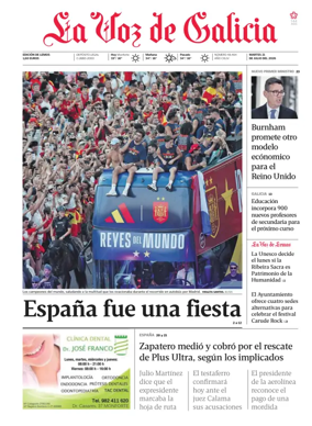 Cover of La Voz de Galicia (Monforte)