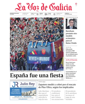 Cover of La Voz de Galicia (Pontevedra)