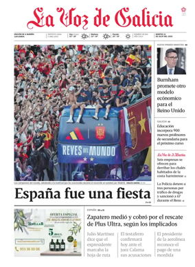 Cover of La Voz de Galicia (Viveiro)