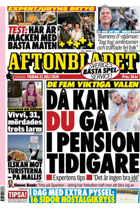 Cover of Aftonbladet