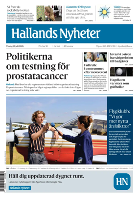 Cover of Hallands Nyheter