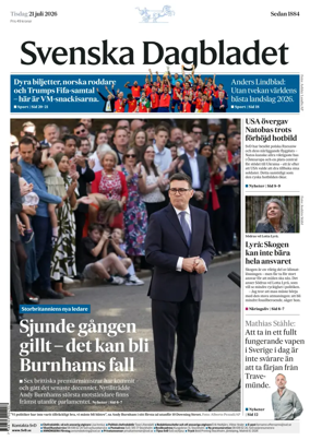 Cover of Svenska Dagbladet