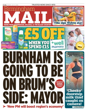 Cover of Birmingham Mail