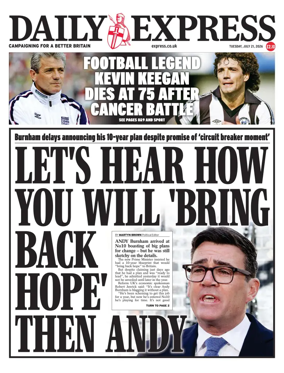 Cover of Daily Express