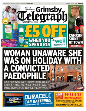 Cover of Grimsby Telegraph