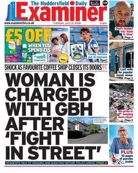 Cover of Huddersfield Daily Examiner