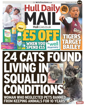 Cover of Hull Daily Mail