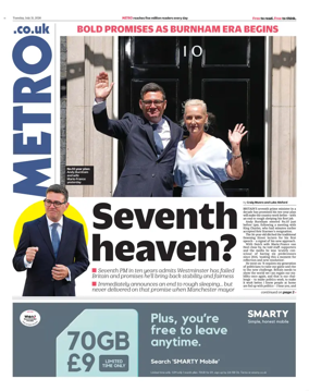 Cover of Metro (UK)