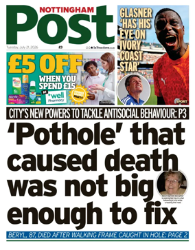 Cover of Nottingham Post