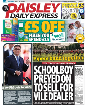 Cover of Paisley Daily Express