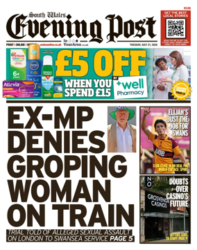 Cover of South Wales Evening Post