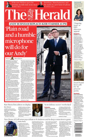 Cover of The Herald (Scotland)