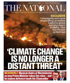 Cover of The National (Scotland)