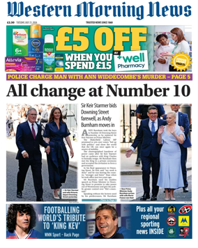 Cover of Western Morning News