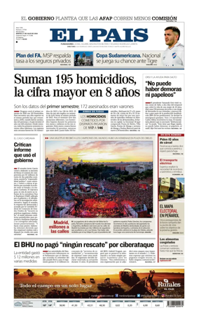 Cover of El Pais (Uruguay)