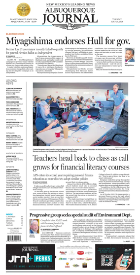 Cover of Albuquerque Journal