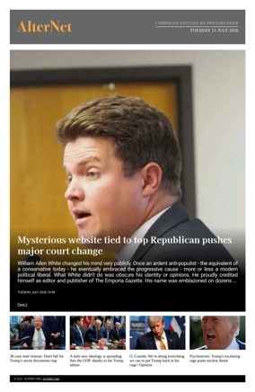 Cover of AlterNet