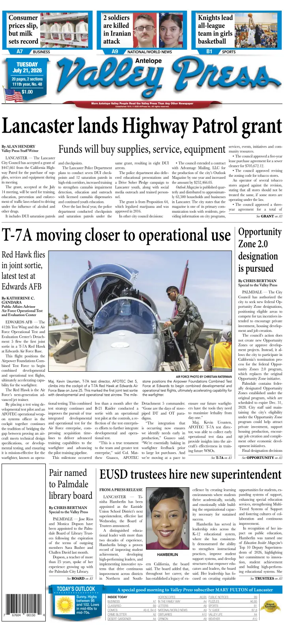 Cover of Antelope Valley Press