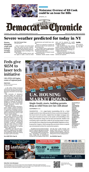 Cover of Democrat and Chronicle