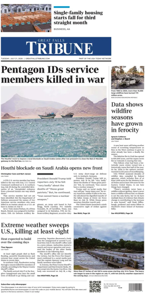 Cover of Great Falls Tribune