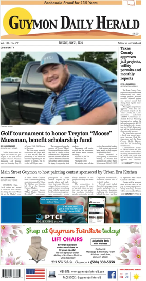 Cover of Guymon Daily Herald