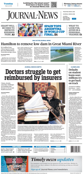 Cover of Hamilton Journal News
